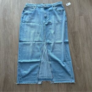 Old Navy Light Blue Denim Maxi Skirt NWT